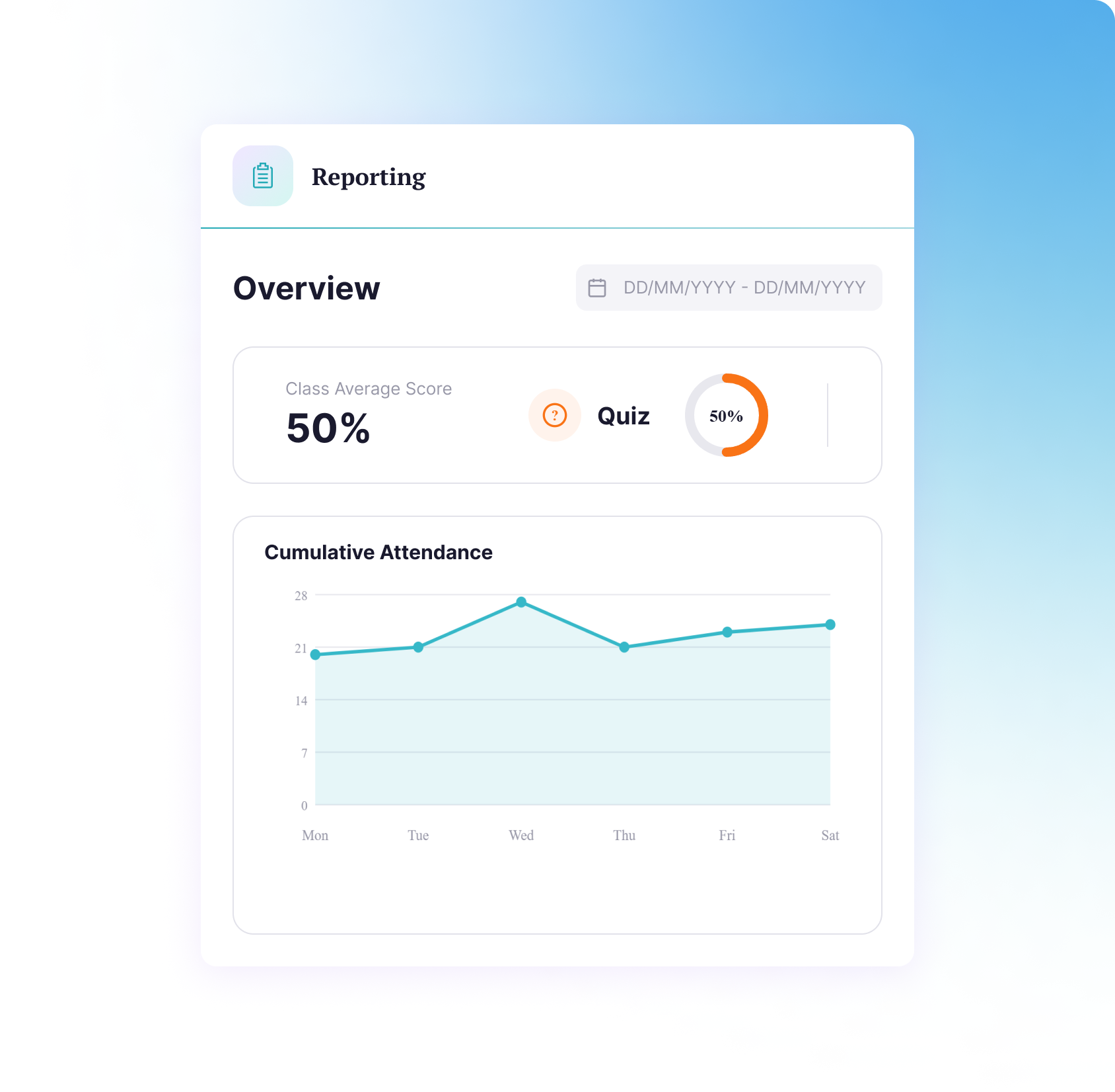 Smart Monitoring dashboard preview