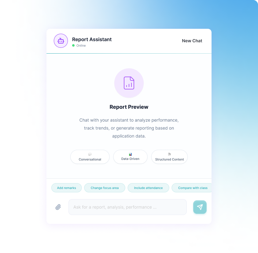 The Grader Agent dashboard preview